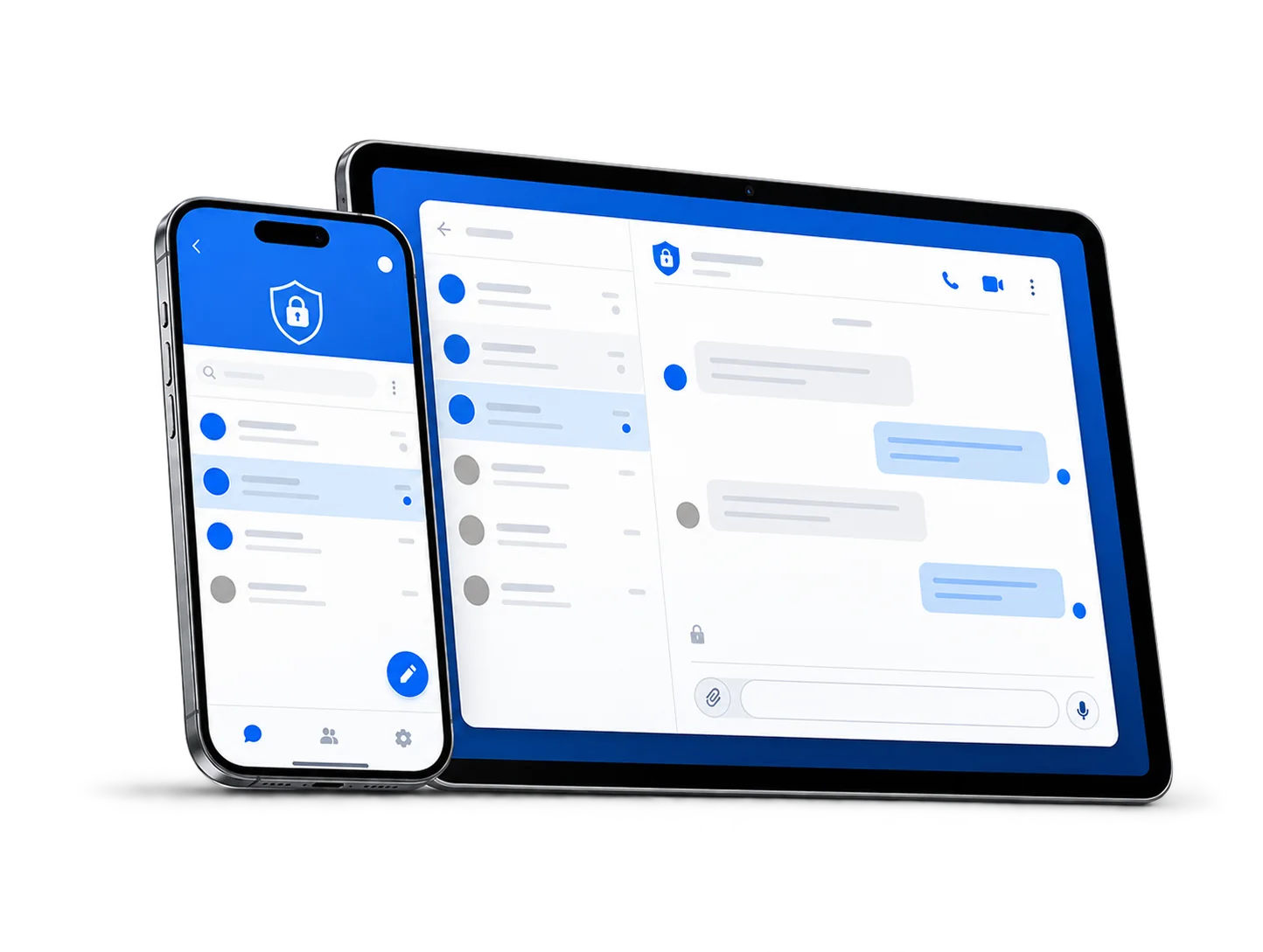 iPhone および iPad の Potato Chat インターフェイス